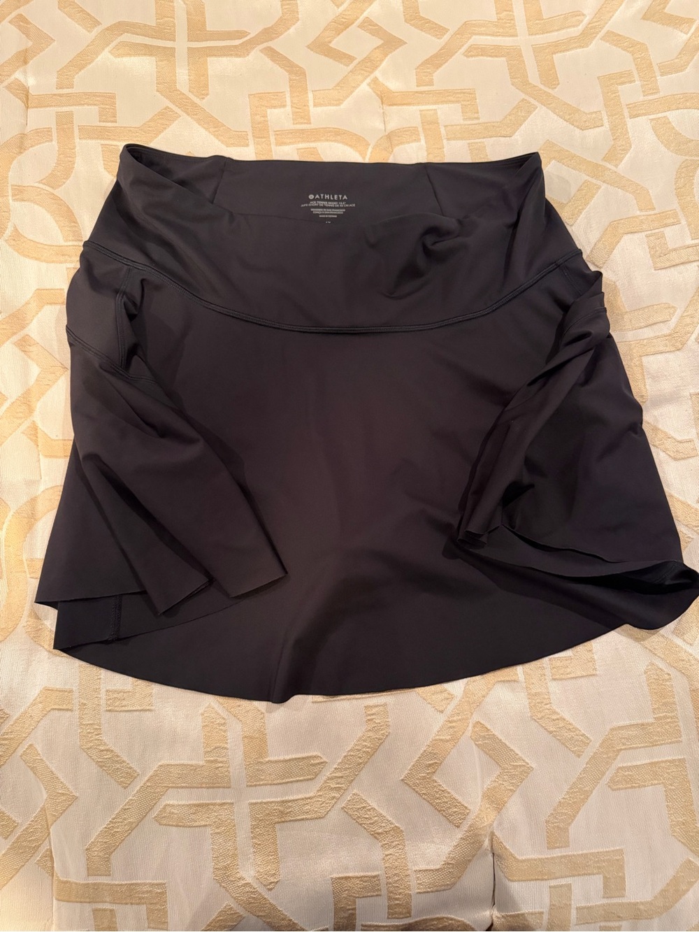 Athleta Black Performance Skirt with Built-In Shorts